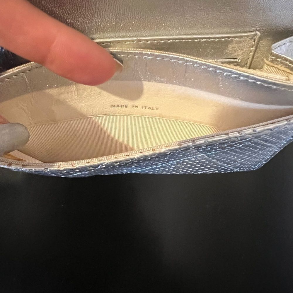 AUTHENTIC CHANEL WALLET- Silver - Picture 8 of 12